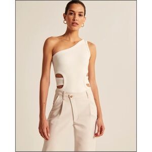 Abercrombie and Fitch Pale Blue Bodysuit with cutouts